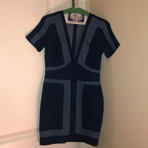 Akira denim bodycon dress